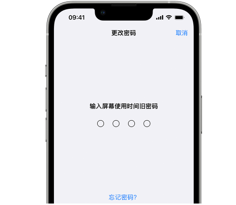 蒸湘iPhone屏幕维修分享iPhone屏幕使用时间密码忘记了怎么办 