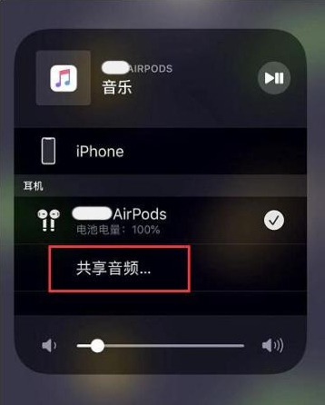 蒸湘苹果14音频维修点分享iPhone14音频共享设置方法 