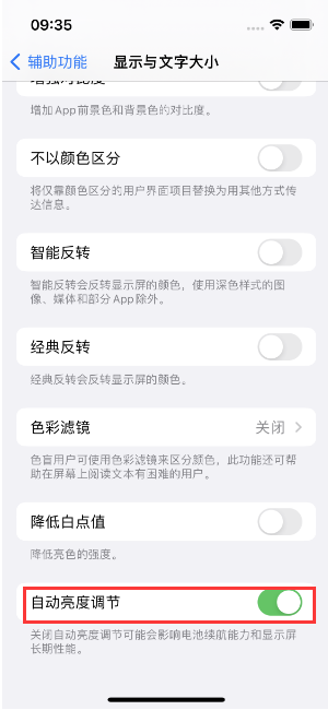 蒸湘苹果15维修店分享iPhone 15 Pro系列屏幕亮度 